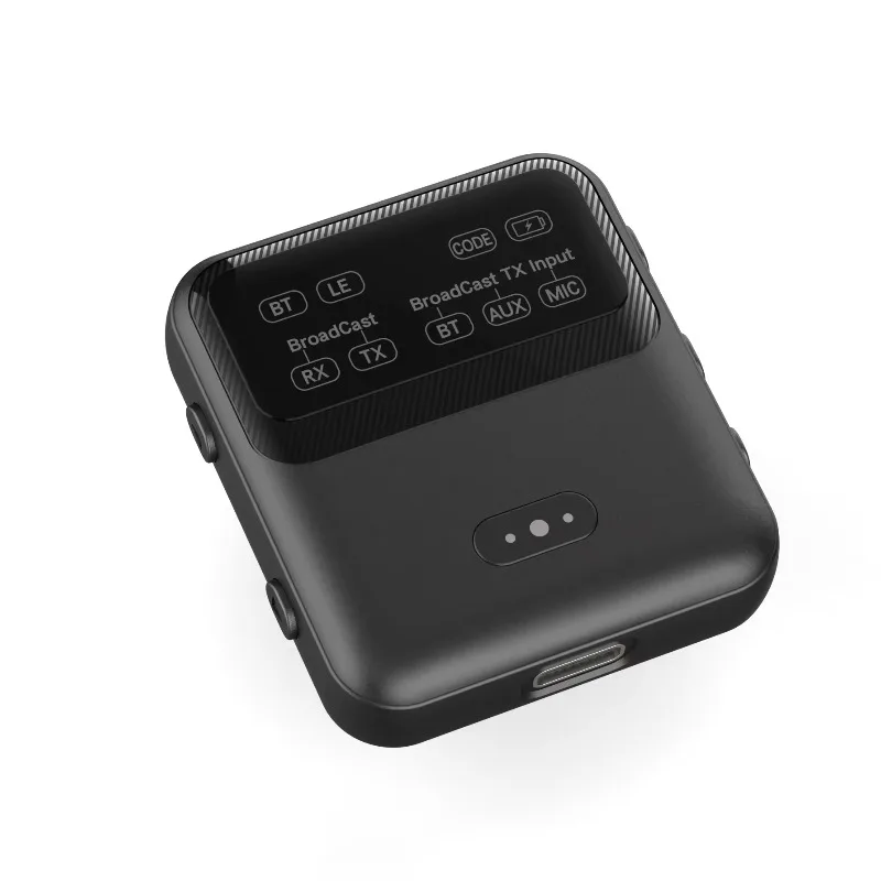 LE Audio Broadcast Bluetooth 5.4 Adapter, 150M Long Range aptX HD LL 3.5mm AUX RCA Wireless Audio Transceiver for Speakers