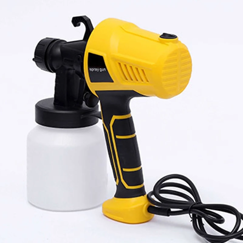 1 PCS 800Ml Spraying Electric Spray Power Tools Yellow Plastic Flow Control Airbrush Spray Tool EU Plug