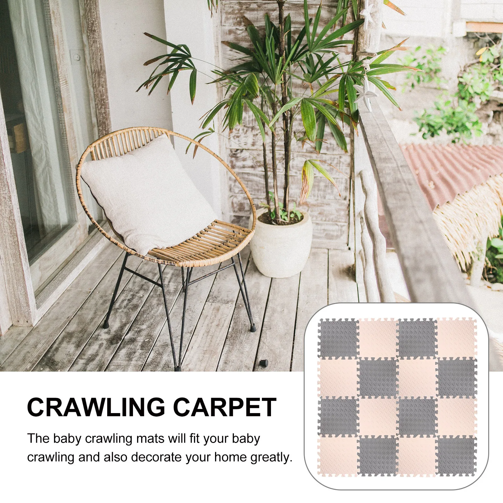 

20Pcs Crawling Foam Floor Mats Infant Interlocking Carpet Puzzle Mat Non-Slip Baby Play Crawling Mat Soft Baby Floor Cushion