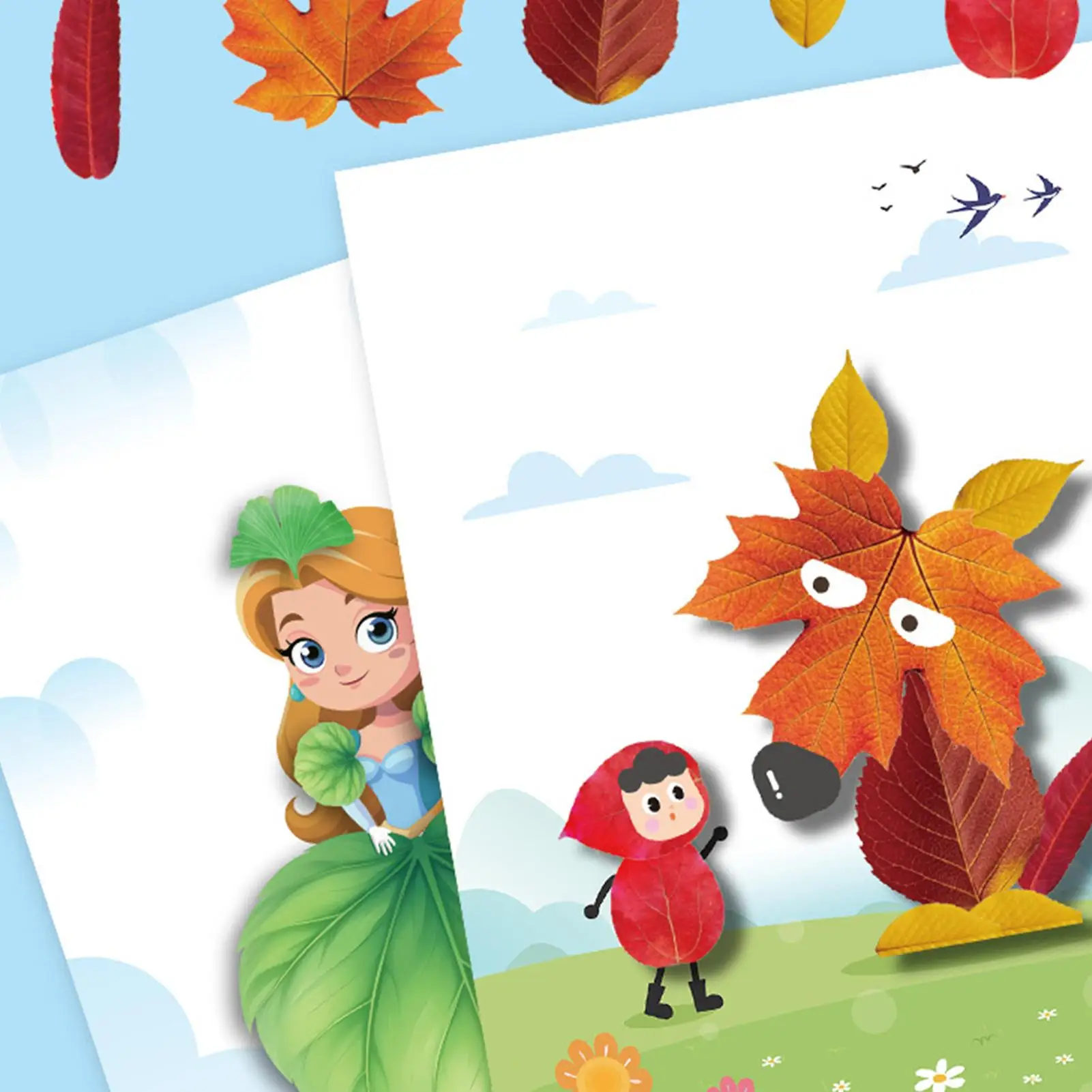 Fall Craft Set for Kids Children Fall Leaf Animal Craft Kit Educational Handmade Crafting Project Set Party Favors for Toddler