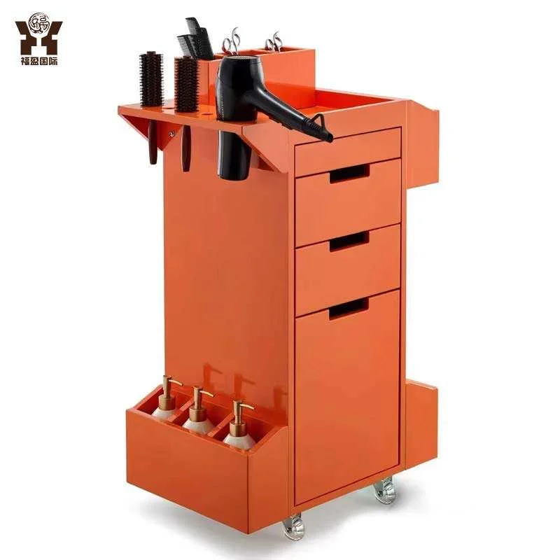Barber Shop Tool Cabinet Multifunctional Storage Rack for Beauty Salon Display Cabinet