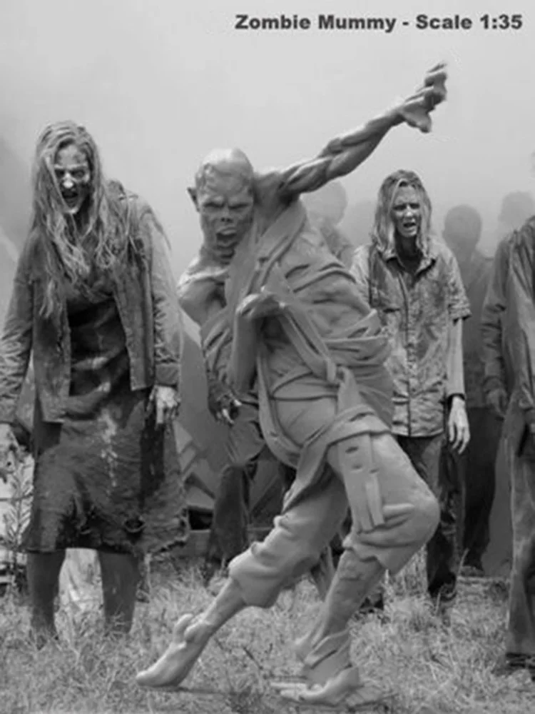 

1/35 Zombie - stand fantasy man Resin figure Model kits Miniature gk Unassembly Unpainted