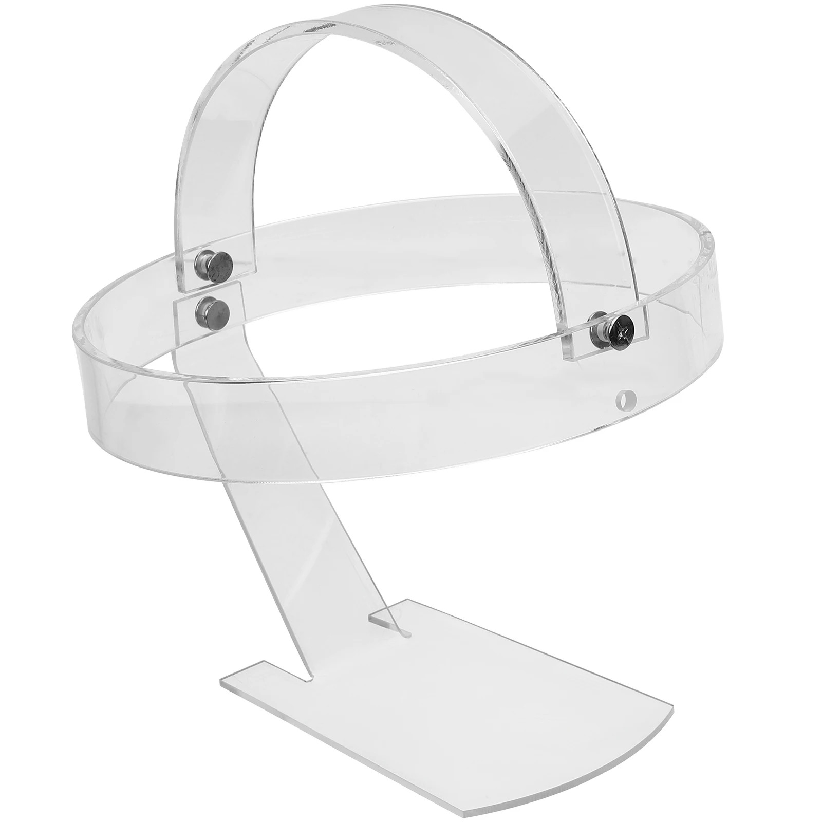 

Acrylic Hat Display Stand Rack for Multiple Hats Baseball Cap Headlamp Transparent Strong Sturdy Safe Practical Shop Store Home
