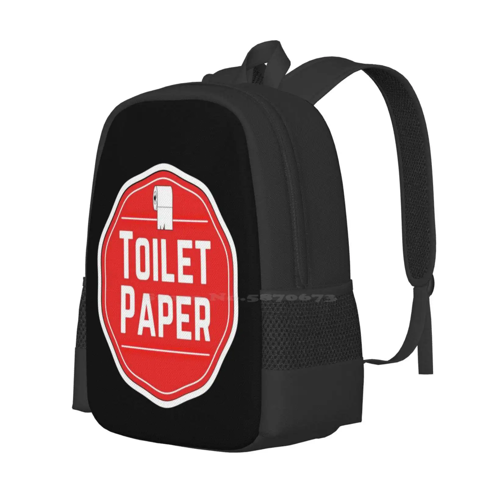 Toilet Paper- Red Food Container Label Hot Sale Schoolbag Backpack Fashion Bags Labelstore Toilet Paper Labels Toilet Paper Tag