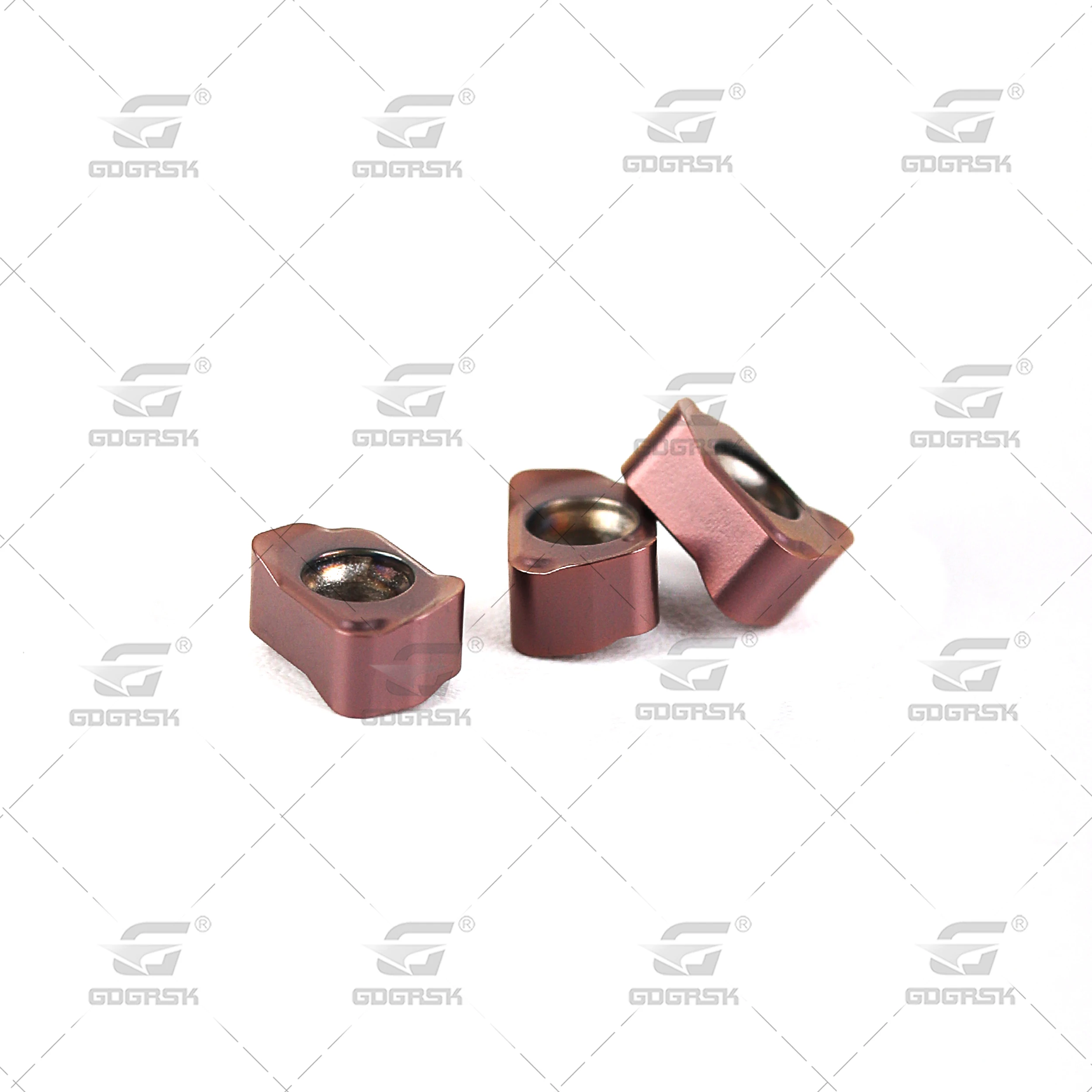 Imagem -05 - Deskar-cnc Fast Feed Milling Inserts Adequado para Processamento de Aço Inoxidável Lnmu0202zer mj Lf6018 Carbide Tools