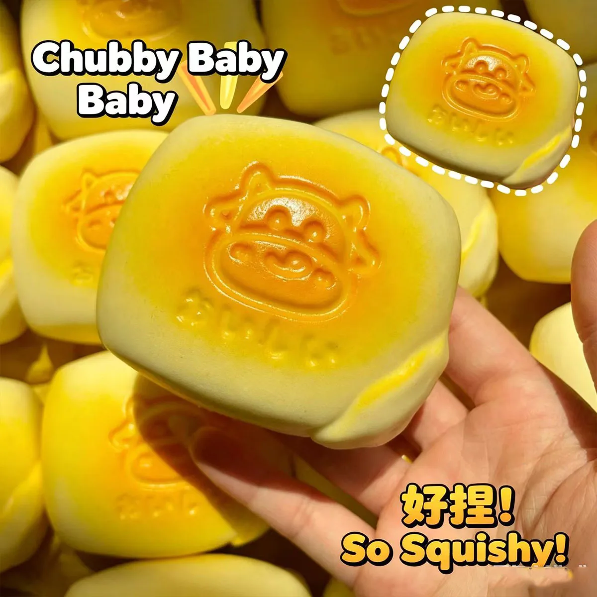 Squishy Simulated Milk Cake Bread Squeeze Toy Super Soft Stress Relief Slow Rising Sensory Fidget gifts for  and Adults