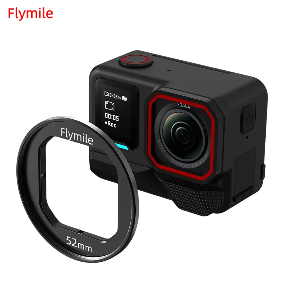 

Filter Holder Mount Adapter Ring for Insta360 Ace Pro 2/Ace Pro Accessories 52/49mm Lens Filter Clip Frame
