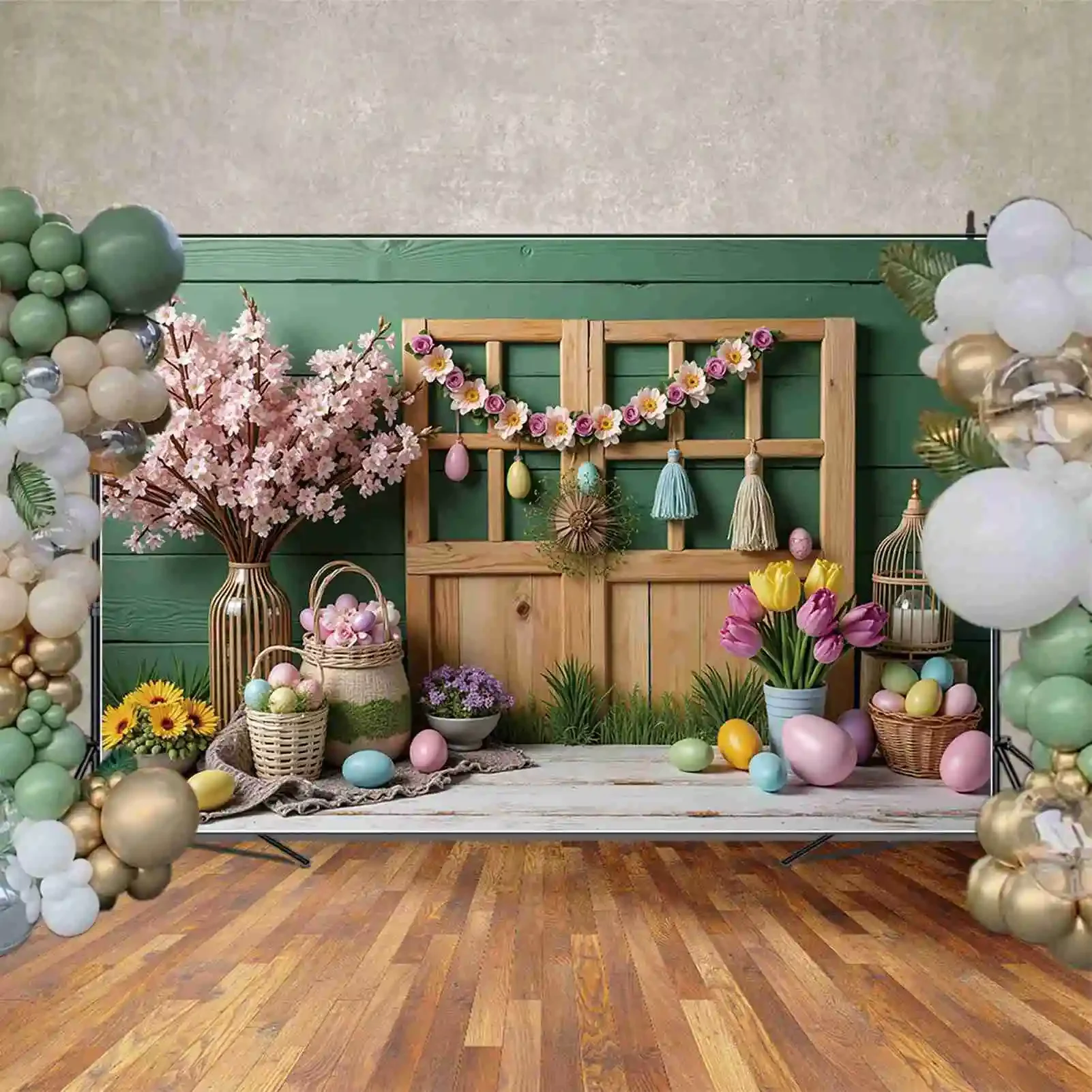 MOON.QG 크리스마스 겨울 배경 야외 어린이 눈 소나무, 보케 숲 배경, 사용자 정의 파티 장식, 포토 존 소품