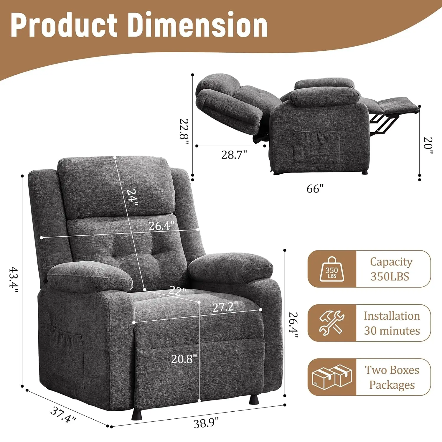 Thumbnail 2 - #34 Best Selling Recliner Chairs