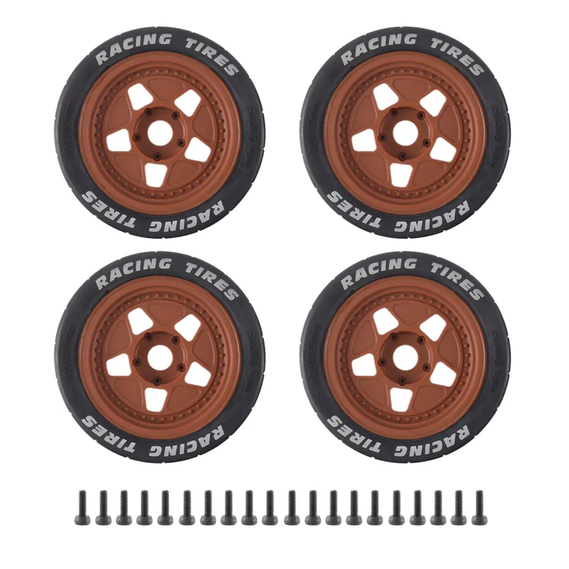 【Shop Now】4Pcs 100X43mm Wheel Tires Tyre 17Mm Hex For 1/7 Arrma Infraction Felony ZD Racing EX-07 EX07 RC Car Upgrade Accessorie