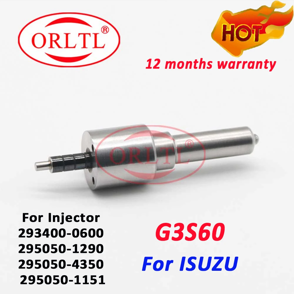 

ORLTL G3S60 Common Rail Spray Nozzle Set DIESEL FUEL Injector 293400-0600 295050-1290 295050-4350 295050-1151 295050-1851