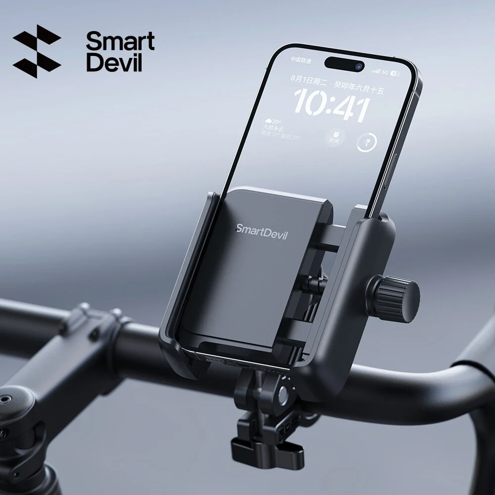 

SmartDevil Motorcycle Phone Holder Stand for iPhone 17Pro Max 360° Rotation Adjustable Universal Bicycle Phone Holder for Xiaomi