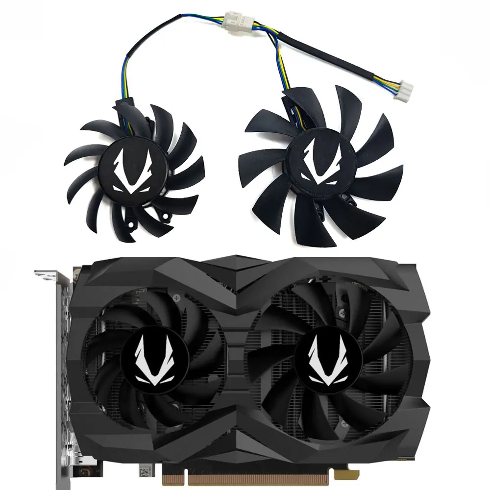 NEW 75MM/65MM CF7015M12S CF8015H12S CF1010U12S GTX 1660 GPU Fan，For ZOTAC GTX 1660 SUPER、GXT 1660Ti Graphics card cooling fan