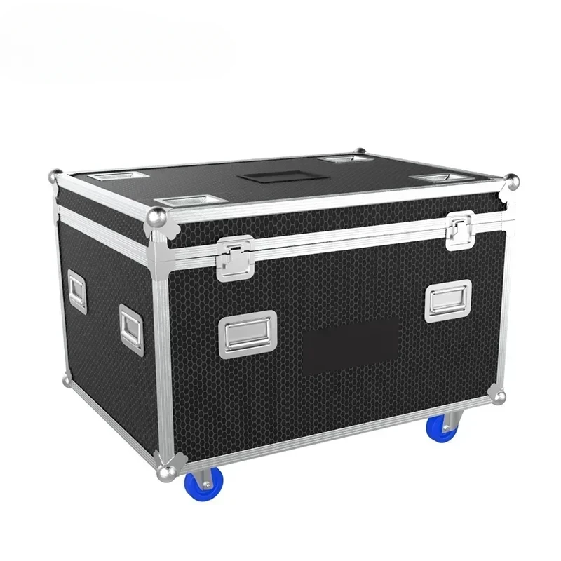 Flight Case Aluminum Transport Road Cases Travel Case for Dance Audio Fitness Equipment with 4 Wheels Portable Cases