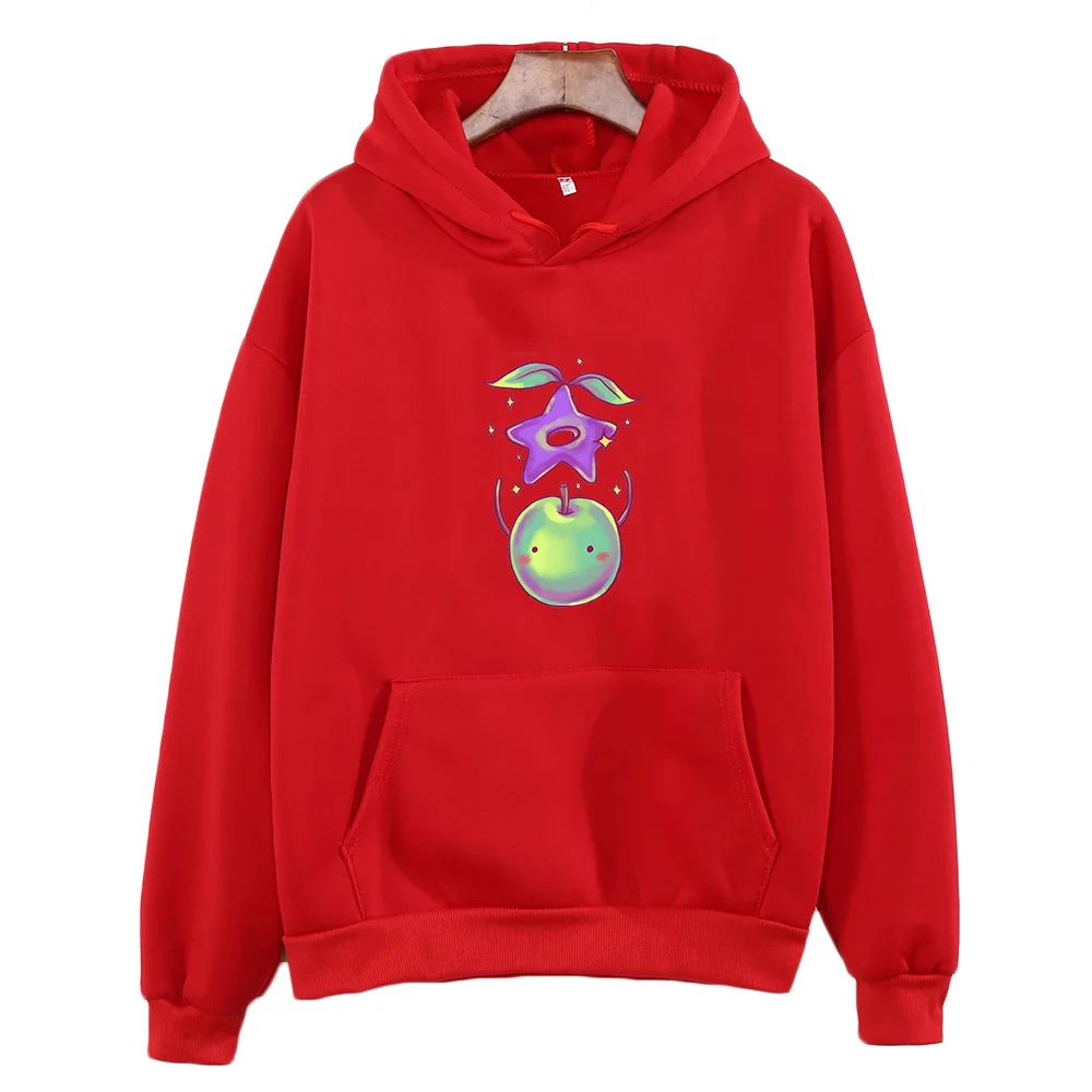 Long-sleeved men's hooded sweatshirt Stardew Valley Junimo cartoon pattern sweatshirt comfortable casual top