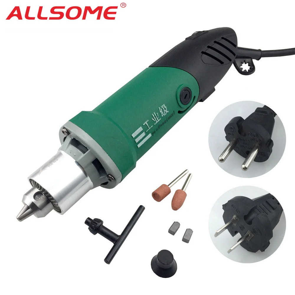 ALLSOME 30000RPM 480W High Power Mini Electric Drill Engraver With 6 Position Variable Speed For Dremel Rotary Tools