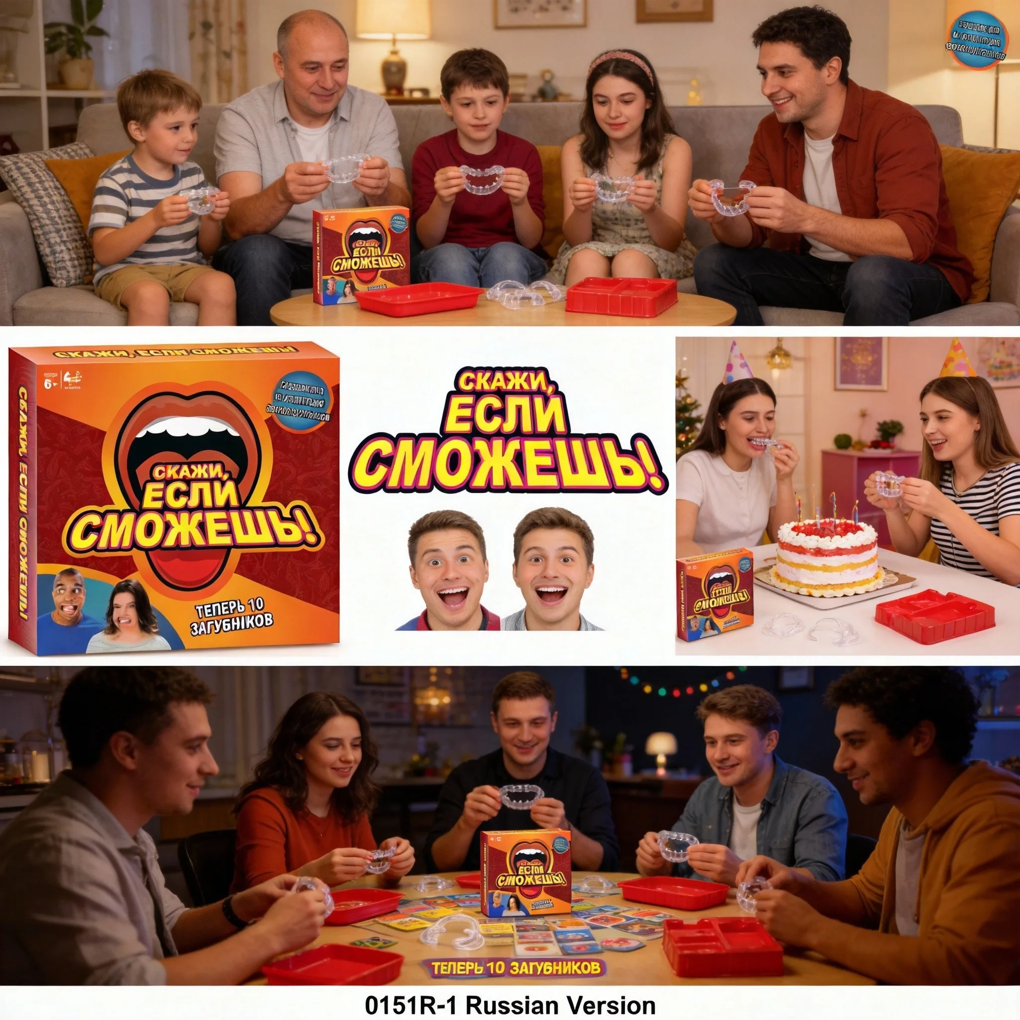 

Настольная игра TrendingSay If You Can Party — увлекательная интерактивная игра-викторина для детей и взрослых, для семейных вечеров — русская версия