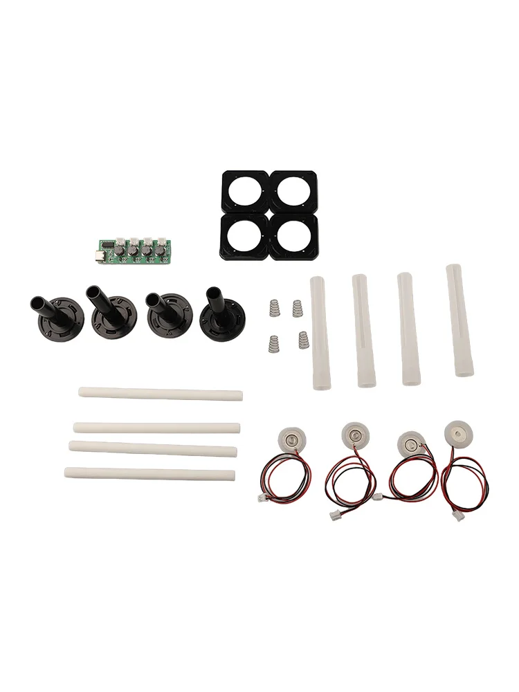 4 Head Atomizer DIY Humidifier Kit Stable Performance Strong Fog Volume Upgraded TYPE-C Interface Continuous Spray