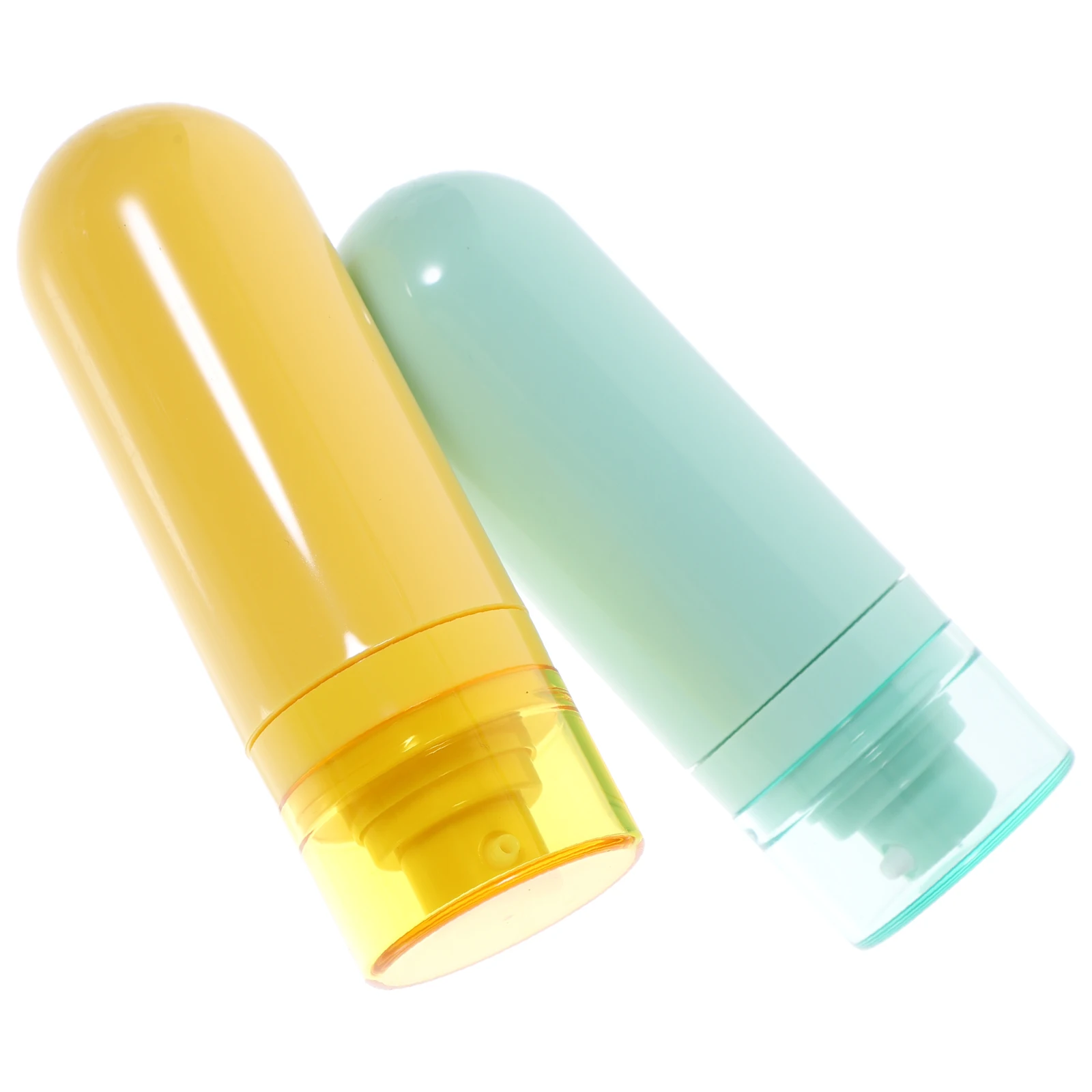 

2pcs Mini Travel Bottles Shampoo Containers Toiletries Sub Lotion Dispenser Portable Empty Refillable Safe LeakProof