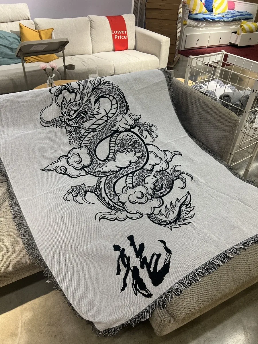 

Оригинальный дизайн: Гобелен-плед для дивана с изображением дракона, черный, прямоугольный, из смешанной ткани, в классическом стиле