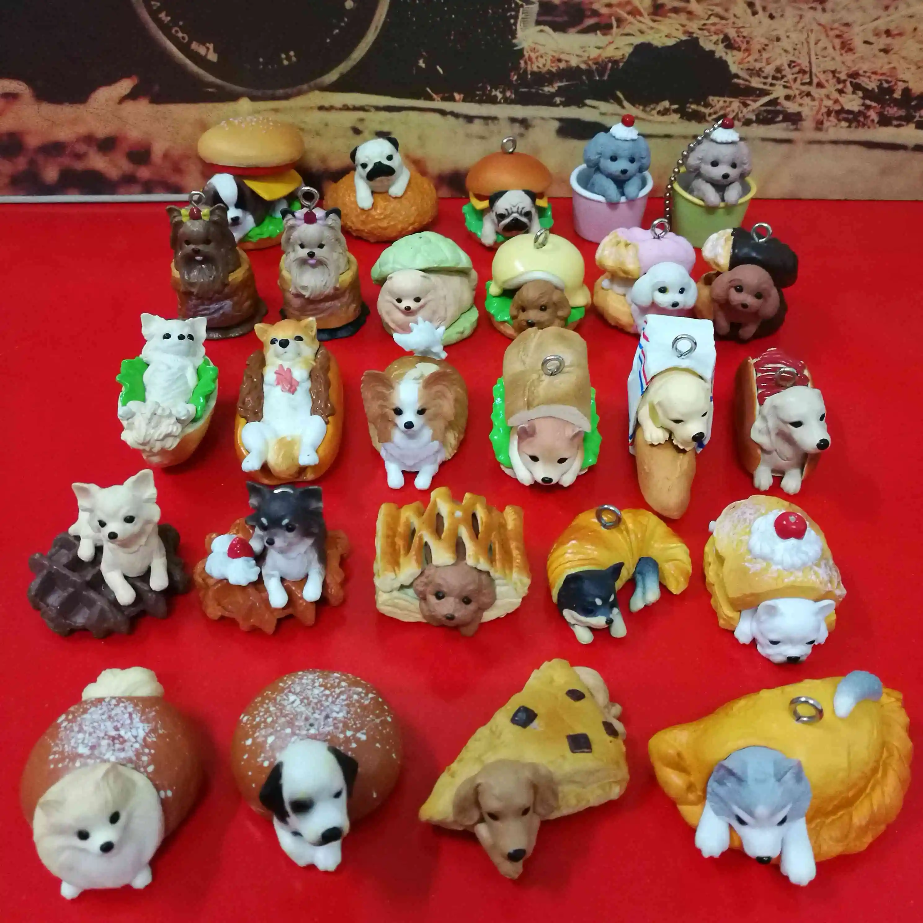 Cute snack dog fruit dog bread dog snack Cat Series twisted eggs qiqukuwan