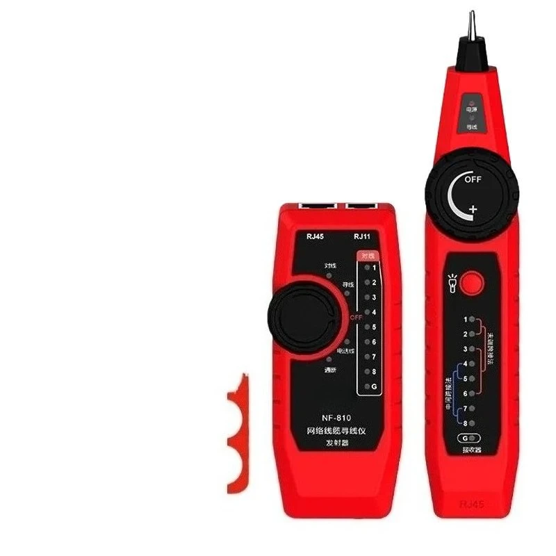 Network Cable Tester Line Finder NF-810 POE Detector RJ45 RJ11 LAN Wire Tracker Tracer for Ethernet Phone Network Maintenance
