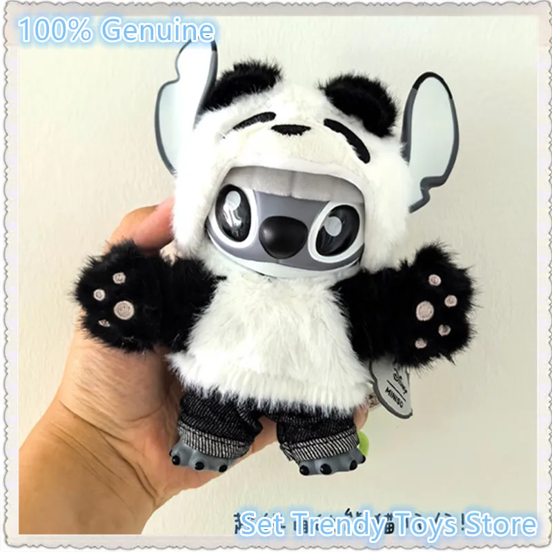 

New Genuine Disney Stitch Genz Series Panda Limited Plush Peluche Anime Dolls Pendants Keychains Decoration Cute Birthday Gift