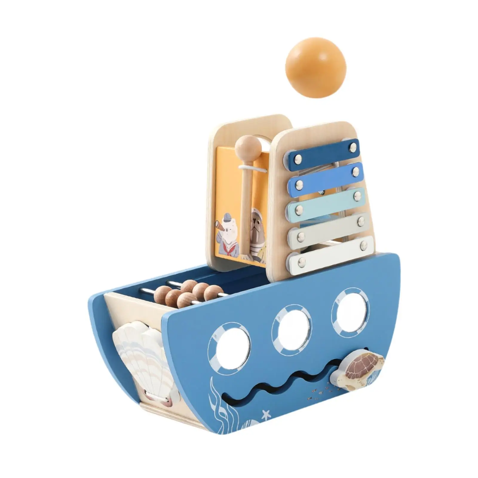 

Wooden Play Center Turtle Slide Race Pretend Play Imaginative Play Montessori Toys for Lawn Gift Kids Children Ages 3+ Years Old