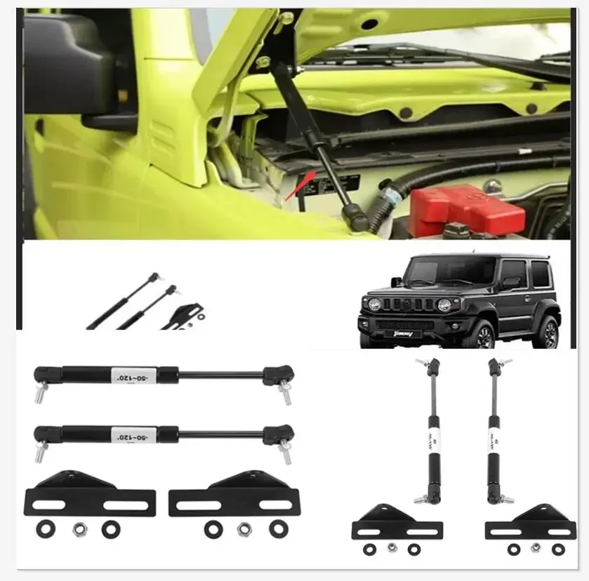 For 2019 -On Suzuki Jimny Sierra Wide  Car Front Hood Engine Cover Supporting Hydraulic rod Lift Strut Spring Shock Bars Bracket