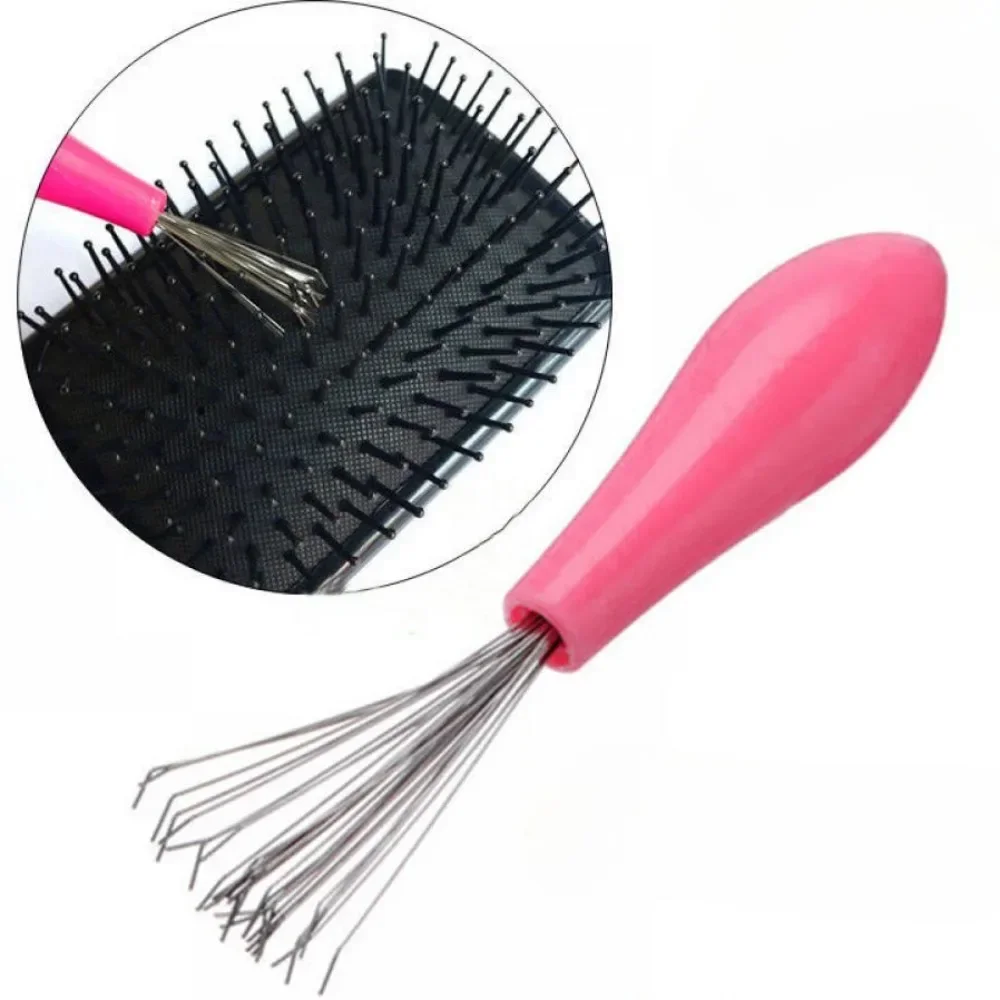 Comb Hair Brush Cleaner Plastic Metal Cleaning Remover Embedded Tool Remover Handle Hair Tangle Comb Hairdressing Accessories