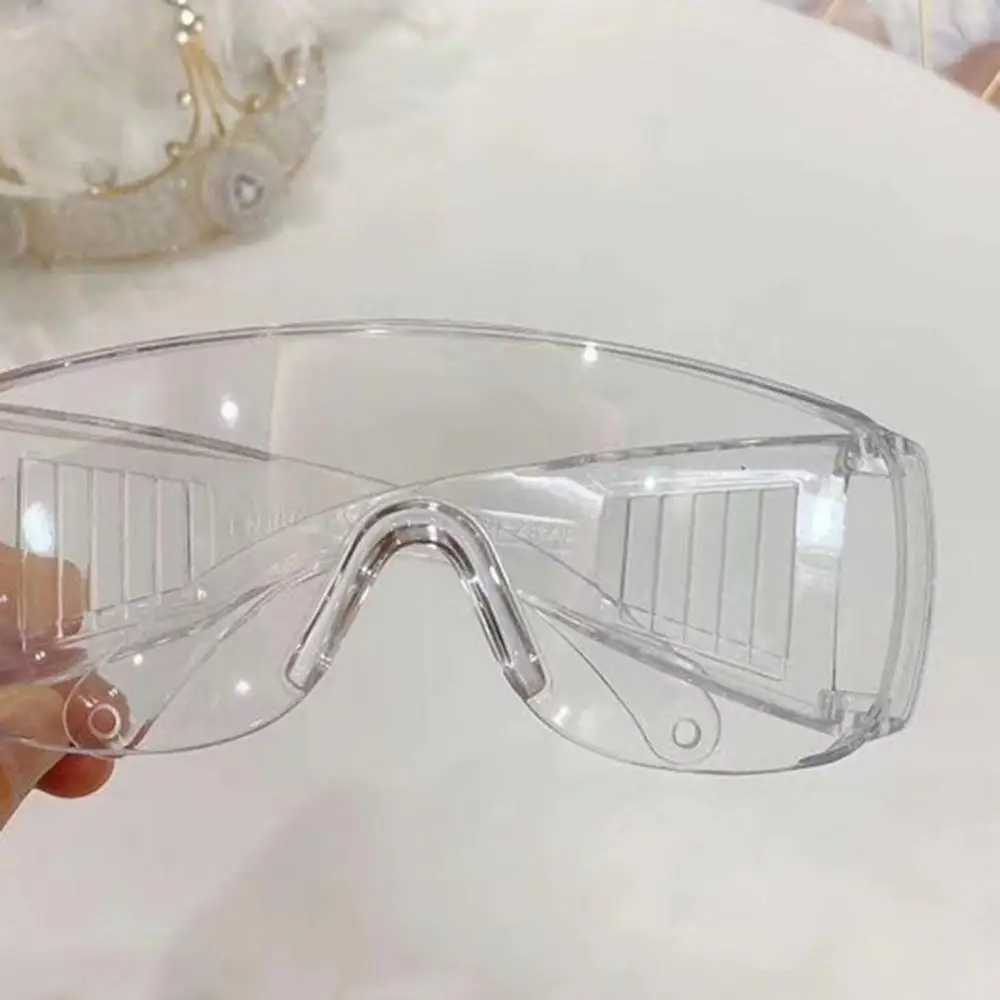 Safety Glasses Lab Eye Protection Protective Eyewear Clear Lens Workplace Safety Goggles Anti-dust Supplies
