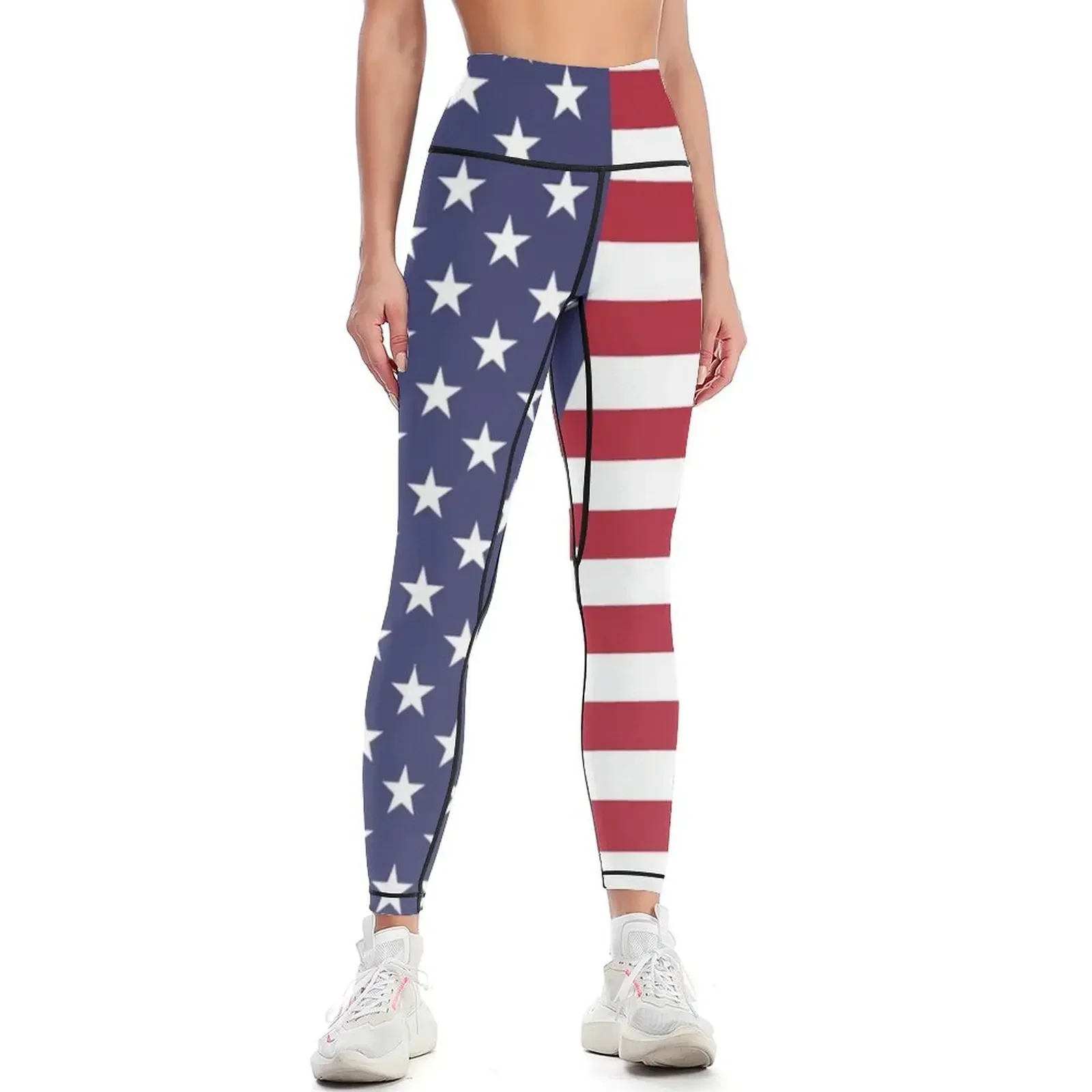 

USA Flag Leggings gym's clothing for girls trousers gym clothing Womens Leggings