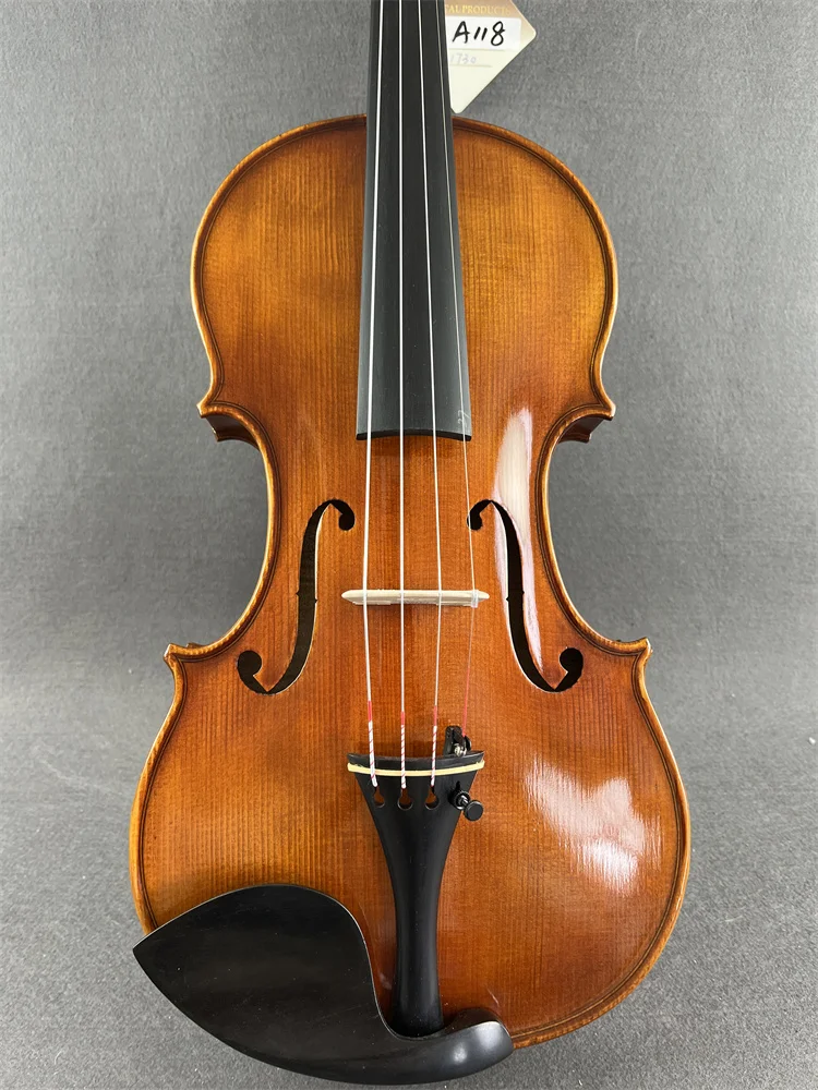 ACTUAL PHOTO Oil Varnished Solid 4/4 Violin Cкрипка 4/4 كمان 바이올린 Hand Made Musical Instrument w/ Case 4/4 A118