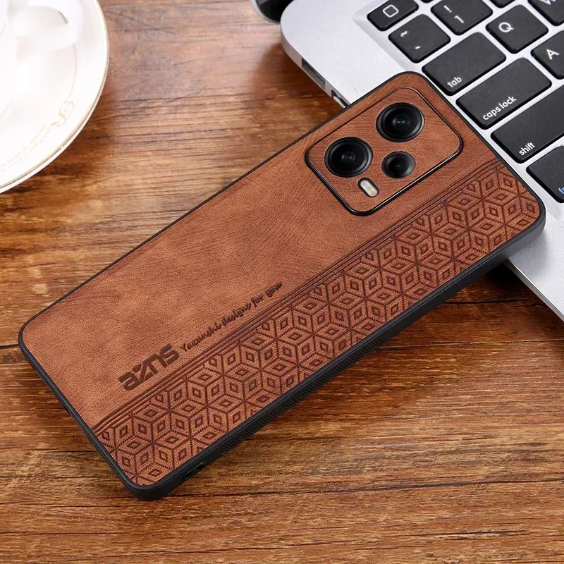 3D Embossing Case for Xiaomi 14T 13T POCO F6 F5 Pro X6 X5 F4 C55 X4 GT Cover Soft Matte Leather Camera Protector Shell Fundas