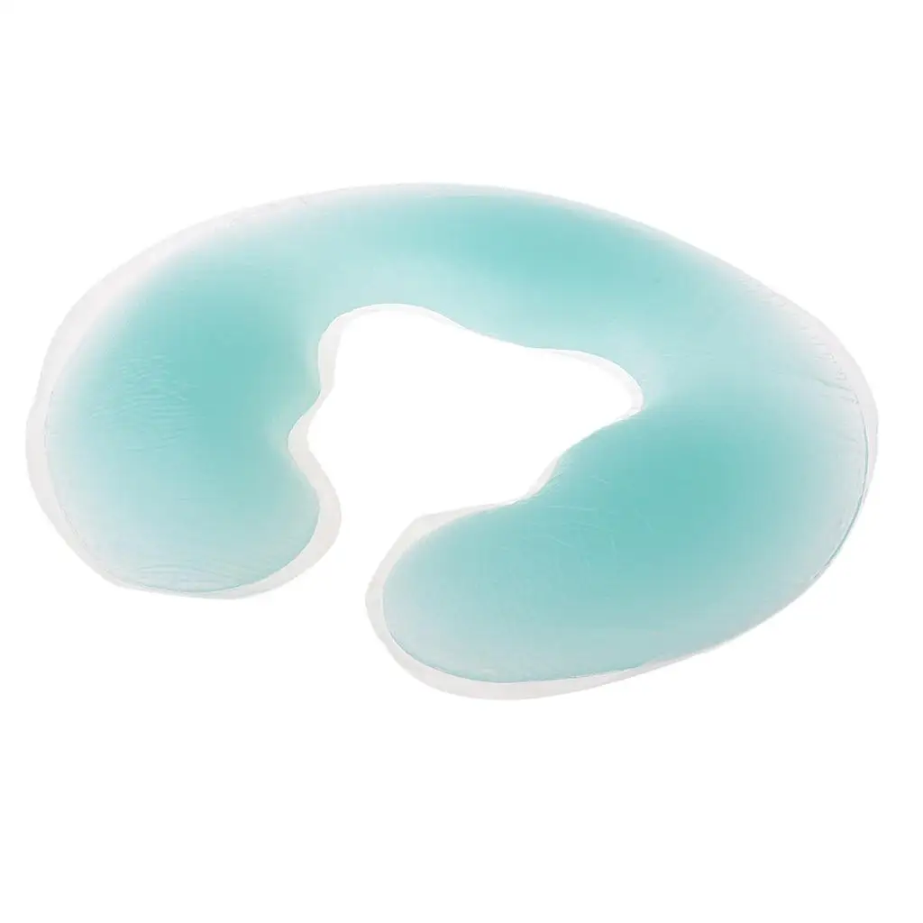 

2xSalon Спа Массажная Кровать Силиконовая Мягкая Подушка Для Лица Relax Подушка Зеленая