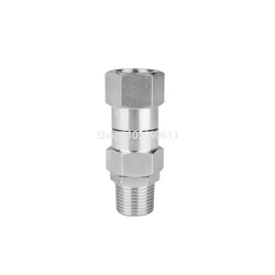 1pc High Pressure Washer Swivel Joint 3/8 Inch Pressure Washer Hose Fittings 4500 PSI 360 Degree Rotation Connector Car Washing