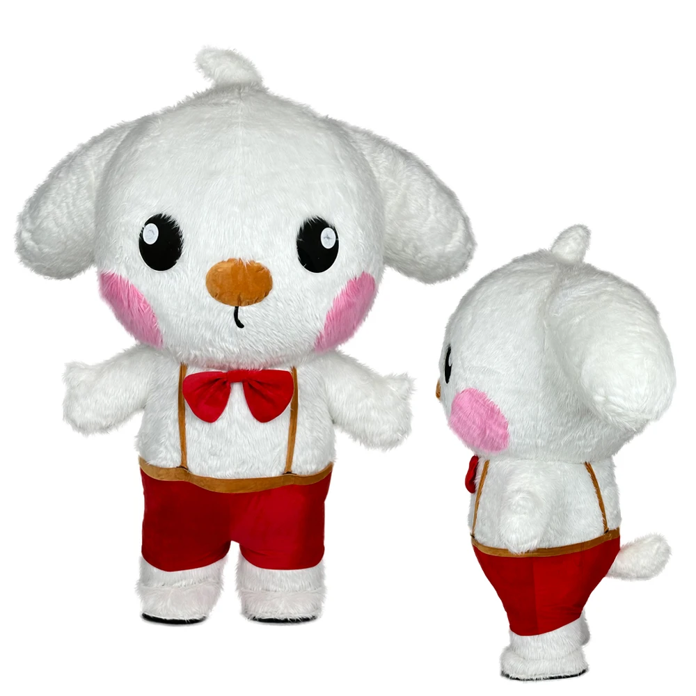 

Puppy Costume Mascot Parade Adult Character Cosplay Animal Birthday Halloween Carnival Party Event Plush Suit