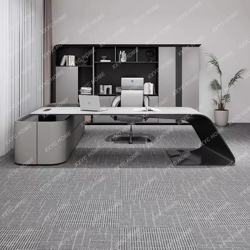 K Fashion light luxury boss table Modern simple office paint supervisor single high-end desk