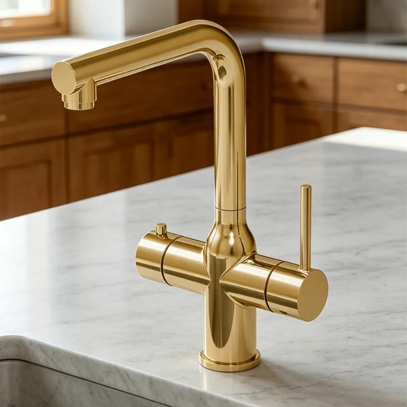 Brass Body Hot And Cold Water Faucet Water Purifier Pure Tap Sink Water Filter Purifier Tap With Child Safety Lock