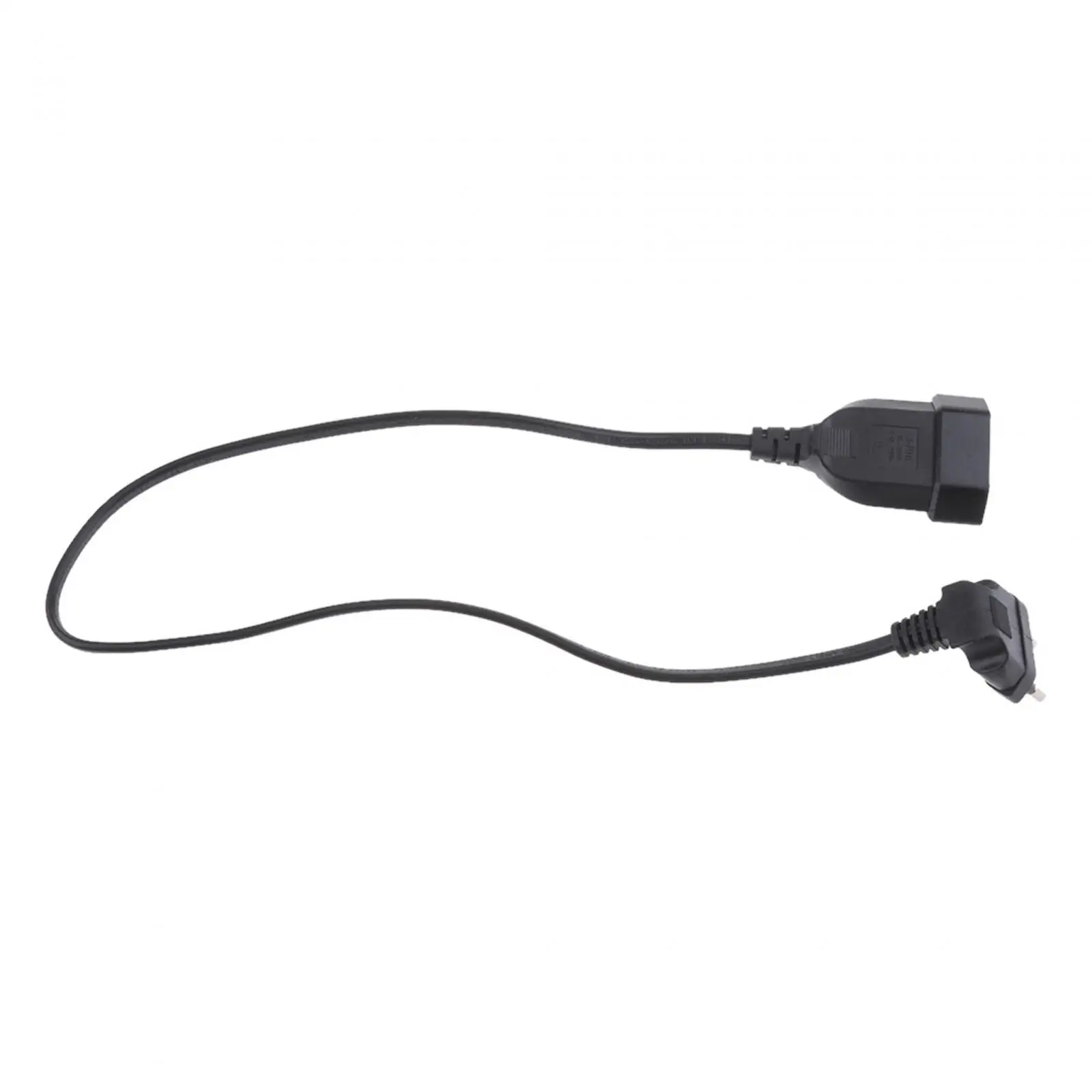 EU Plug Power Extension Cable Durable Replacement Stable Transmission 2Pin Good Conductivity Power Cable Cord Power Supply Cord