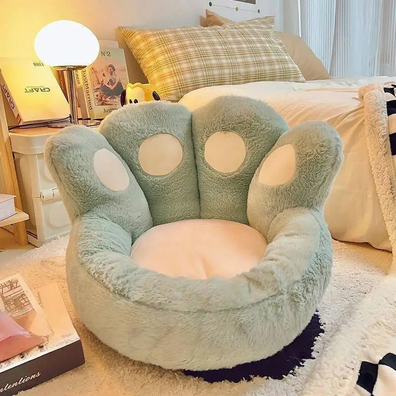 

Плюшевая подушка-лежанка в форме лапы для спальни, дивана, татами, окна, декора гостиной, с мультяшным рисунком