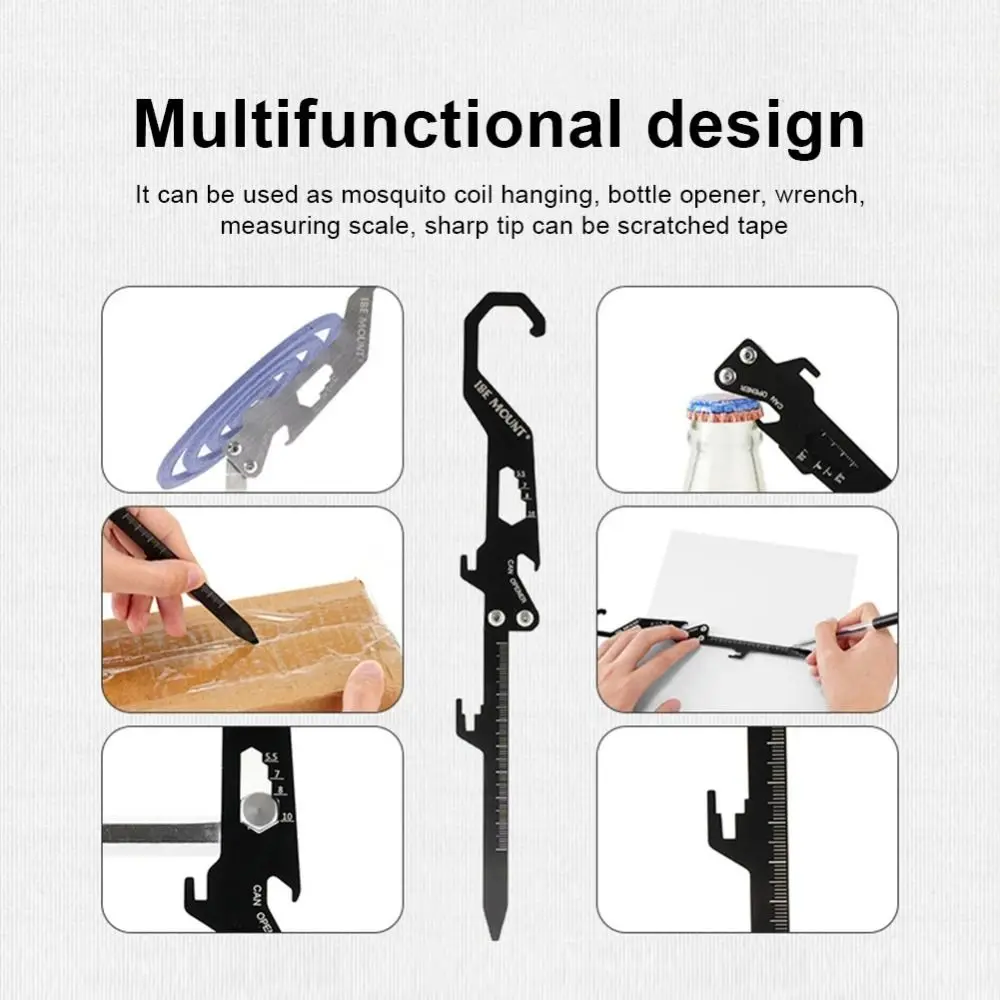 

Creative Tent Ground Stakes Portable Foldable Outdoor Tent Nail Measuring Tape Bottle Opener Folding Tent Stakes Outdoor Gadgets