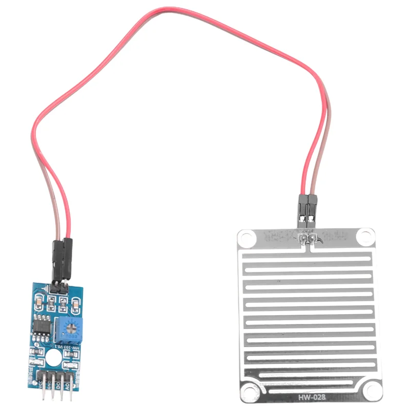 Módulo de sensor de lluvia Módulo de sensor de lluvia de agua de lluvia 3, 3V-5V-ABFT