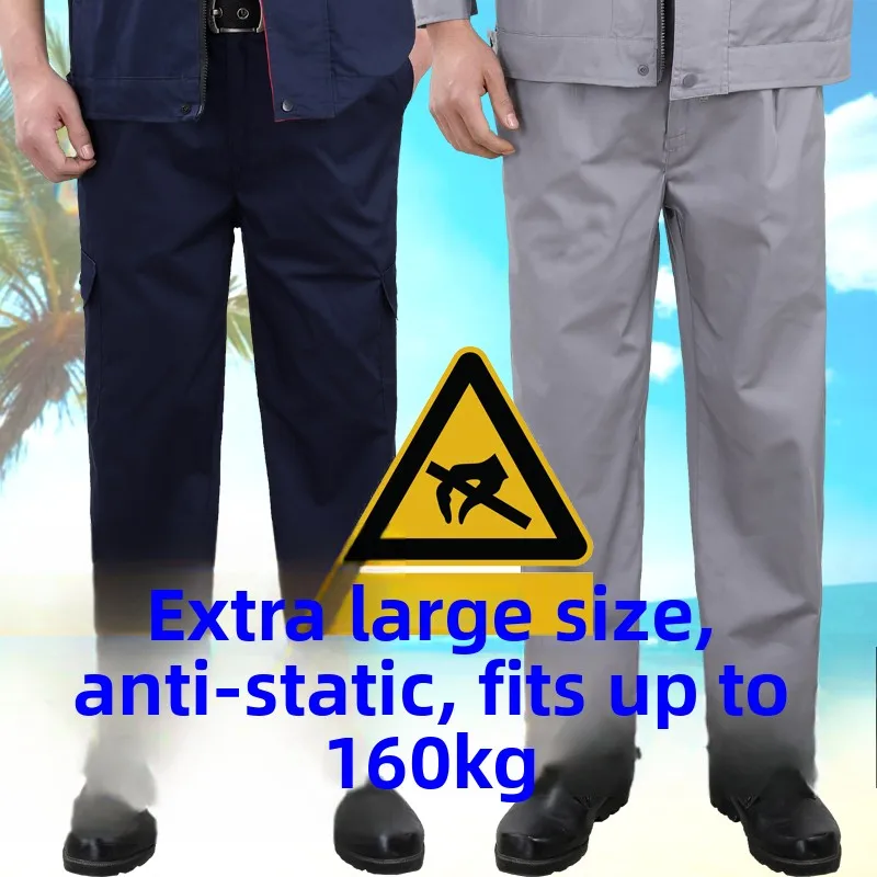 

plus Size Summer Workwear Jacket And Pants Anti-Static Lightweight Oil And Chemical Industry Labor Protection for Men And Women