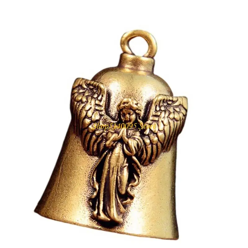 

DXAE Shimmering Brass Angel Wing Bells Decorative Piece Suits Chimes Accessories And Living