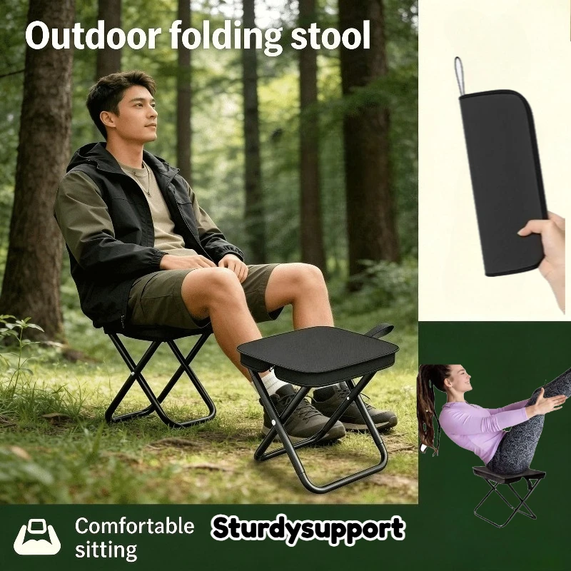 Portable Folding Camping Stool - огляд і ціна Outdoor Camping Folding Chair