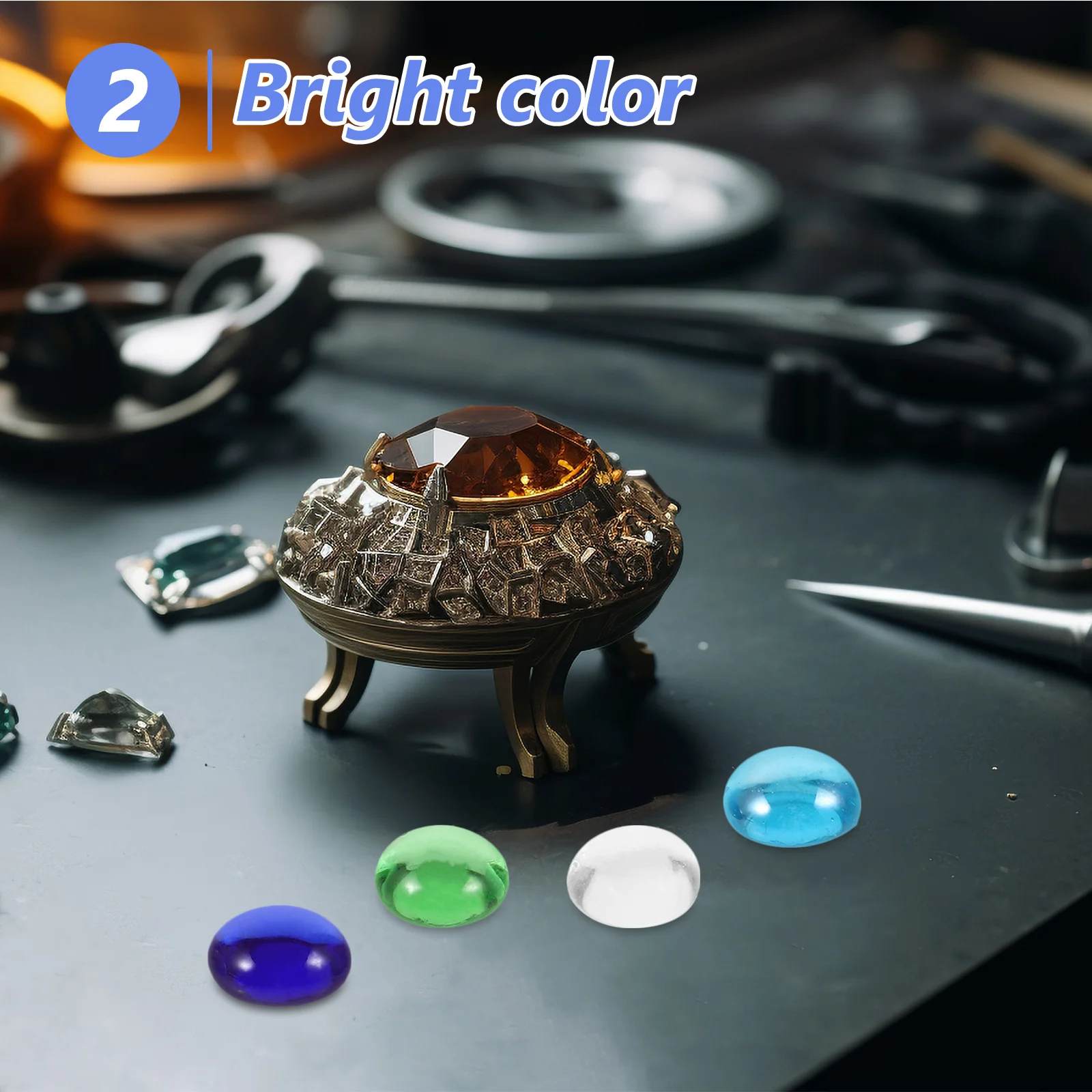 ลูกปัดแก้วหลากสี 1 ชุด ไม่มีขอบหยาบ ผิวเรียบ สำหรับตกแต่งตู้ปลา กระถางบอนไซ แจกันดอกไม้ จัดสวน งาน DIY