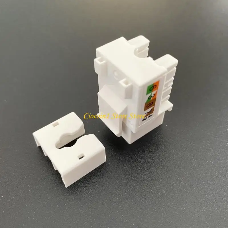 A3PC 2 Cái CAT5E Mạng Mô-đun RJ45 Kết Nối Ổ Cắm Thông Tin Cat5e Keystone Tiêu Chuẩn