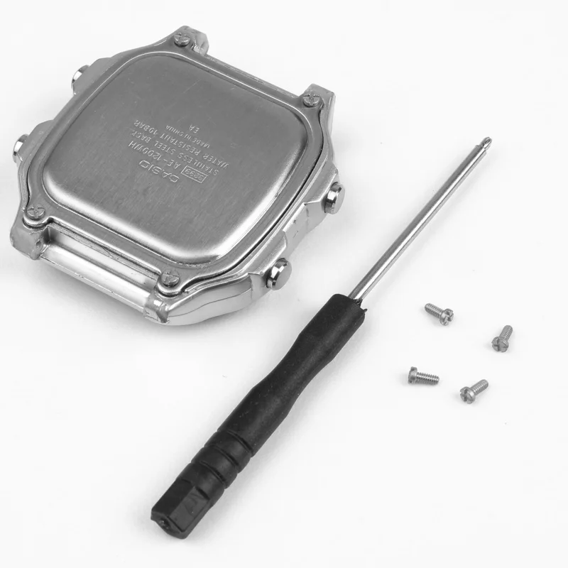 For Casio Small Square AE1200 AE1300 Men Stainless Steel Back Cover Cross Screws 4 UDS AE-1200 Watch Case Bottom Cover Screws