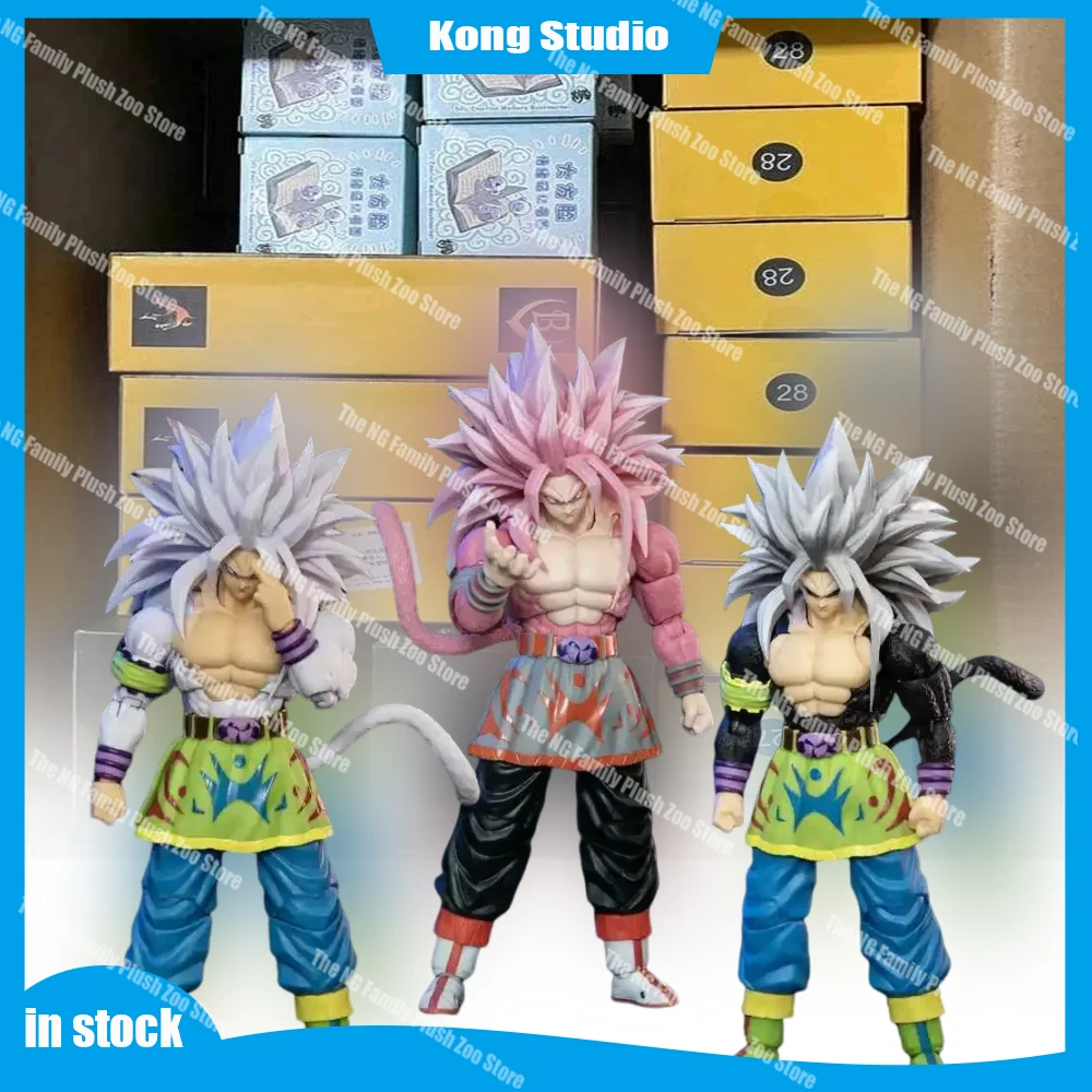 

Kong Studio Dragon Ball Af Super Saiyan 5 Son Goku Action Figure Ssj5 Black Goku Anime Figurine Bd027 028 029 Model Gift Toys